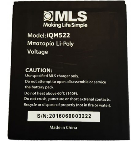 Αυθεντική γνήσια Μπαταρία MLS Fresh 4G iQM522